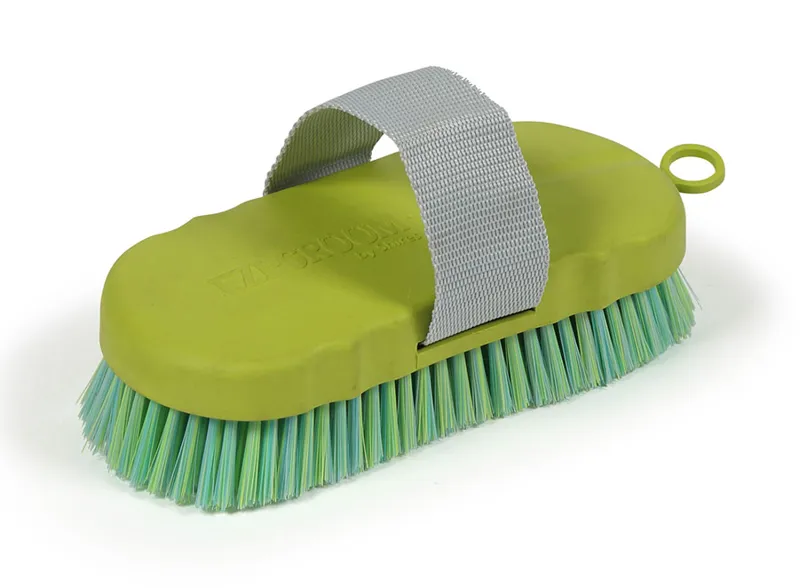 Shires EZI-GROOM Contour Body Brush - Lime-1